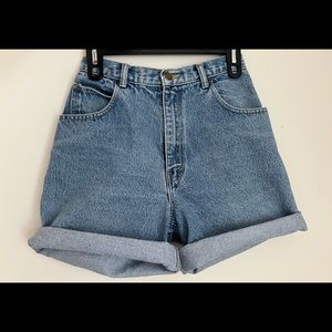 High Rise Denim Shorts